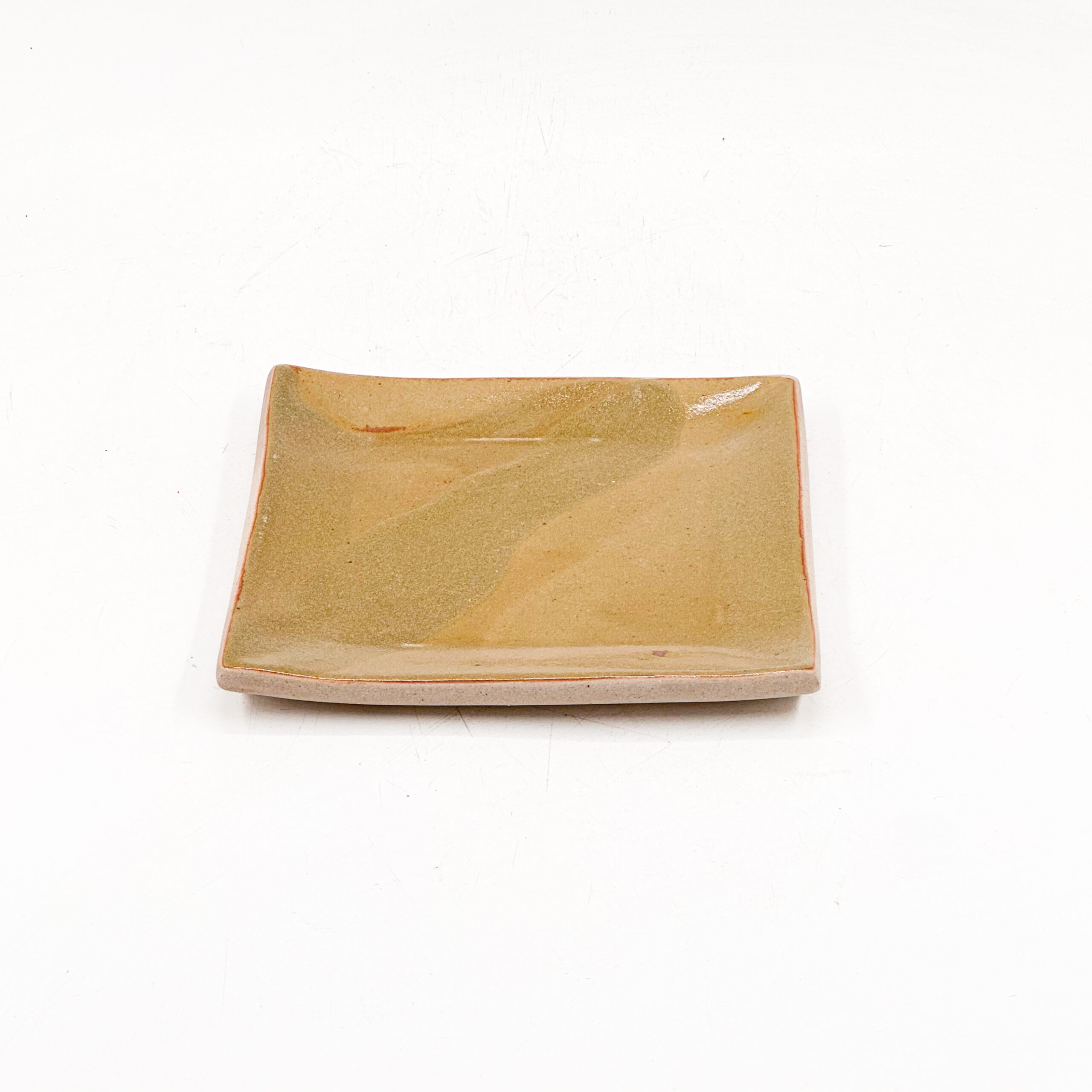 Charola Cuadrada 15x15cm-Amarillo Oxido