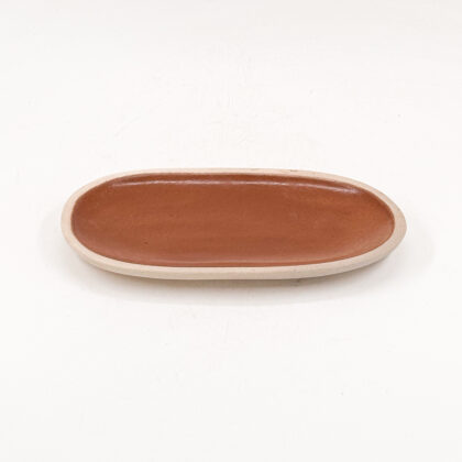 Charola Ovalada 23x13cm-Pasta Natural interior Cafe Mate