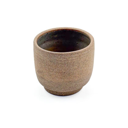 Vaso Boleado con Pata 8oz-Pasta Oxido interior Natural Brillante