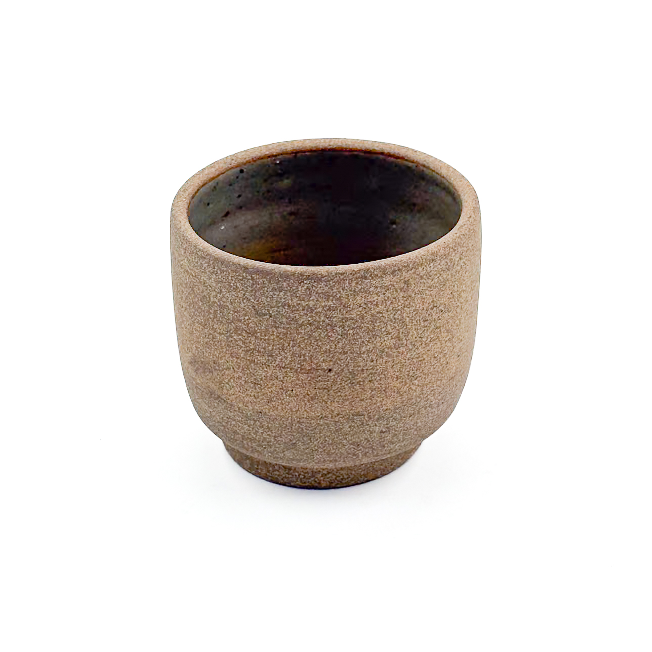 Vaso Boleado con Pata 8oz-Pasta Oxido interior Natural Brillante