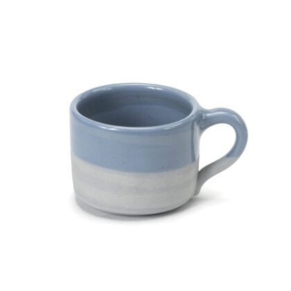 Taza Recta 10oz-Pasta azul interior Natural Brillante