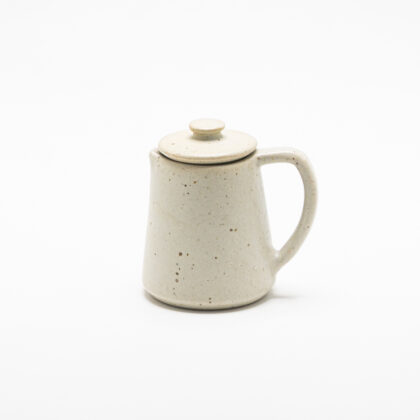Jarra con Tapa 8oz-Blanco Mate